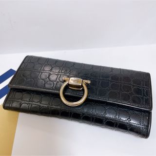 フェラガモ(Ferragamo)のフェレガモ　長財布　ブラック(財布)