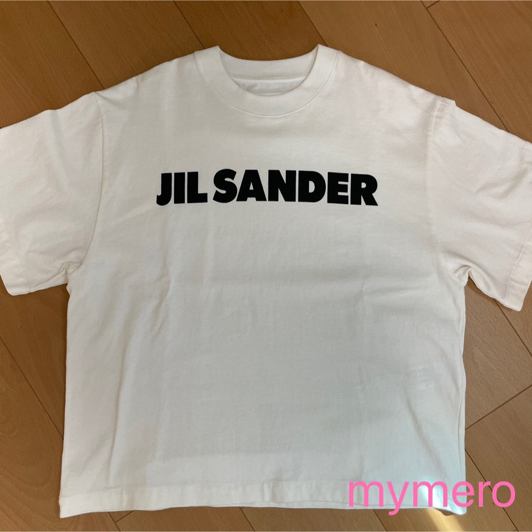 Tシャツ(半袖/袖なし)JIL SANDER　ロゴ プリント コットン Tシャツ M おまけ付☆
