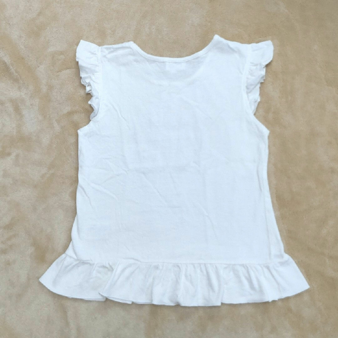 motherways(マザウェイズ)のＴシャツ　150　キッズ　白　女児　マザーウェイズ　袖なし　フリル キッズ/ベビー/マタニティのキッズ服女の子用(90cm~)(Tシャツ/カットソー)の商品写真