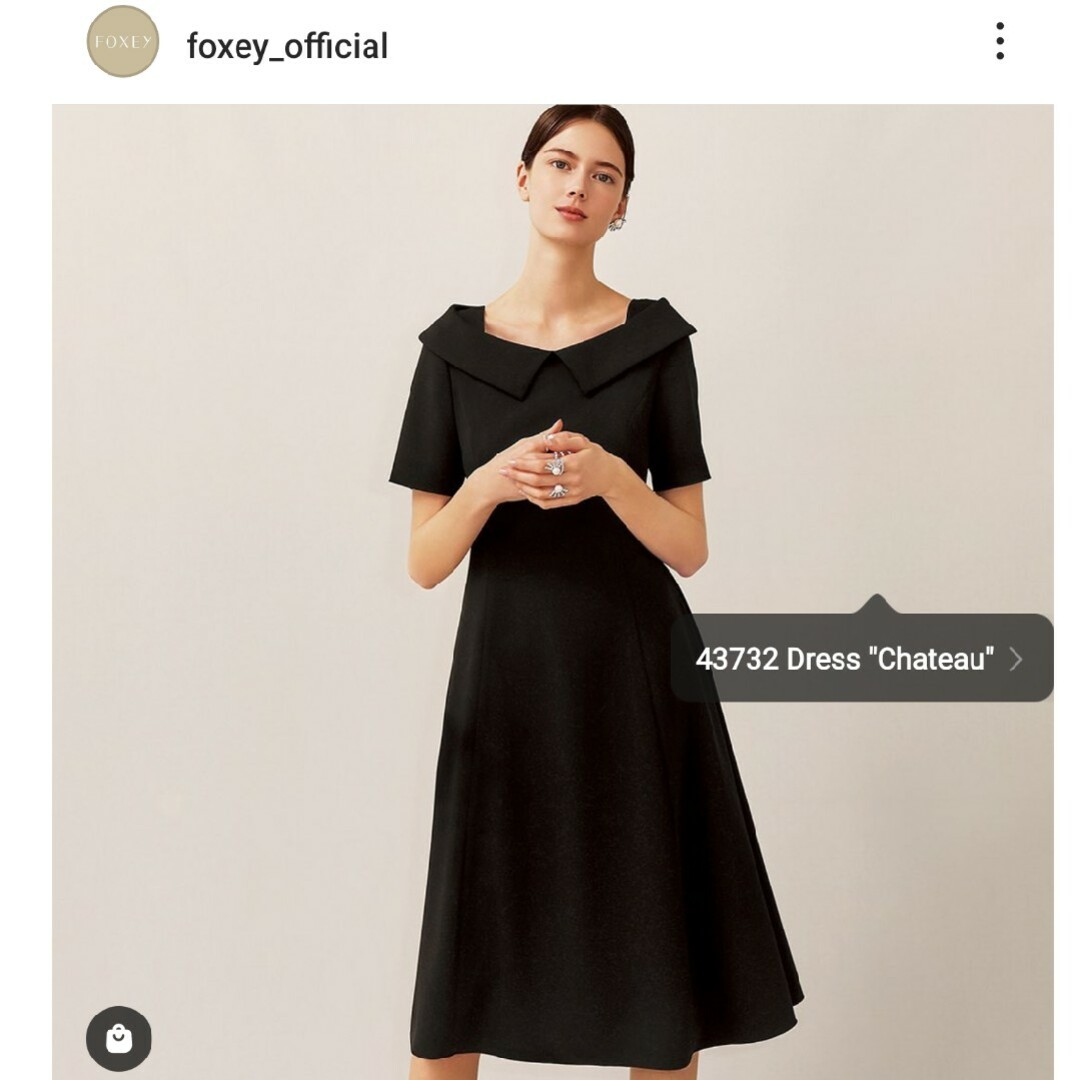 FOXEY(フォクシー)のフォクシー FOXEY 新作 新品タグつき 38サイズ レディースのワンピース(ひざ丈ワンピース)の商品写真