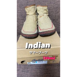 Indian＊インディアン＊サマーブーツ＊レディース＊リネン