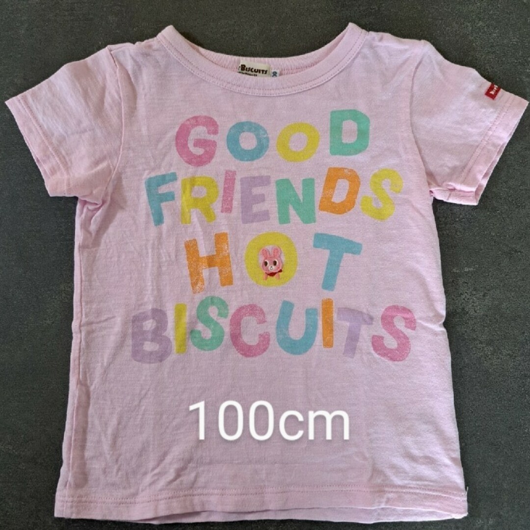 HOT BISCUITS(ホットビスケッツ)のホットビスケッツ　半袖　Tシャツ　100cm キッズ/ベビー/マタニティのキッズ服女の子用(90cm~)(Tシャツ/カットソー)の商品写真