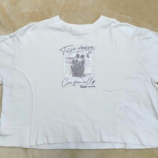 レピピアルマリオ(repipi armario)のＴシャツ　白　ホワイト　XＳ　キッズ　五分丈袖　キッズ(Tシャツ/カットソー)