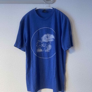 カンザス大学　Tシャツ　ブルー(Tシャツ/カットソー(半袖/袖なし))
