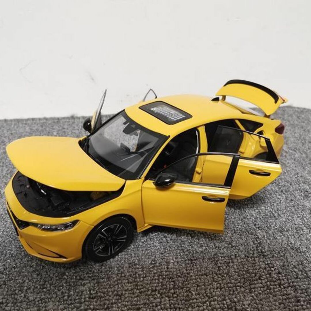 ミニカー 1/18 ホンダ インテグラ INTEGRA 2023 イエロー