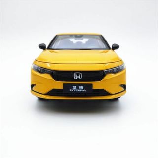 ミニカー 1/18 ホンダ インテグラ INTEGRA 2023 イエロー