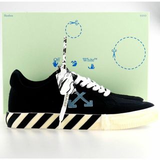 オフホワイト(OFF-WHITE)のオフホワイト スニーカー ローカット 41サイズ ブラック コットン 靴 メンズ(スニーカー)