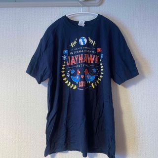 カンザス大学　Tシャツ　ネイビー(Tシャツ/カットソー(半袖/袖なし))