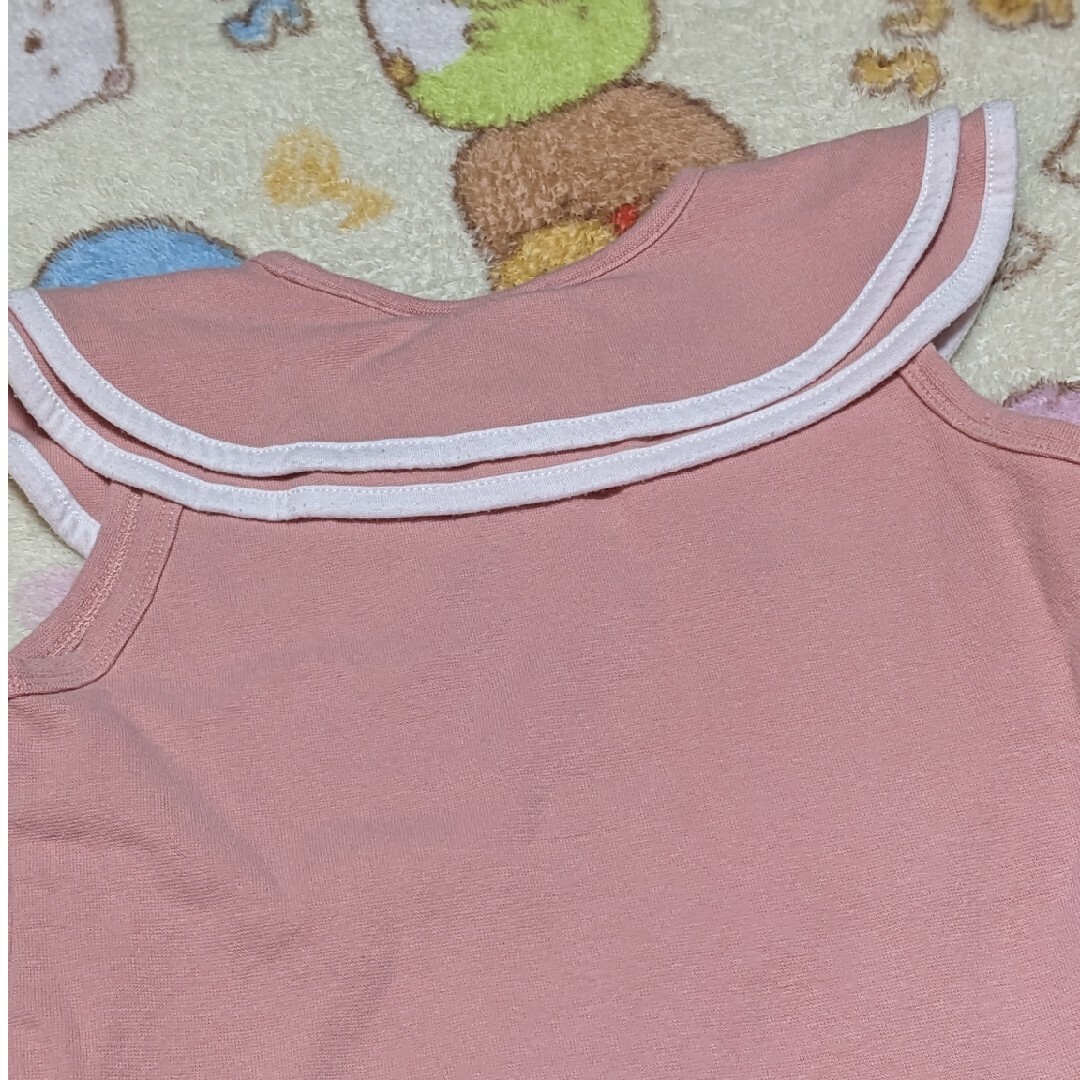 Bee(ビー)の韓国子供服Bee　120センチ　ノースリーブ　ピンク キッズ/ベビー/マタニティのキッズ服女の子用(90cm~)(Tシャツ/カットソー)の商品写真