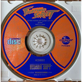 ハドソン(HUDSON)のPCエンジンCD-ROM2ソフト「ファイティングストリート」 【PCE】(家庭用ゲームソフト)