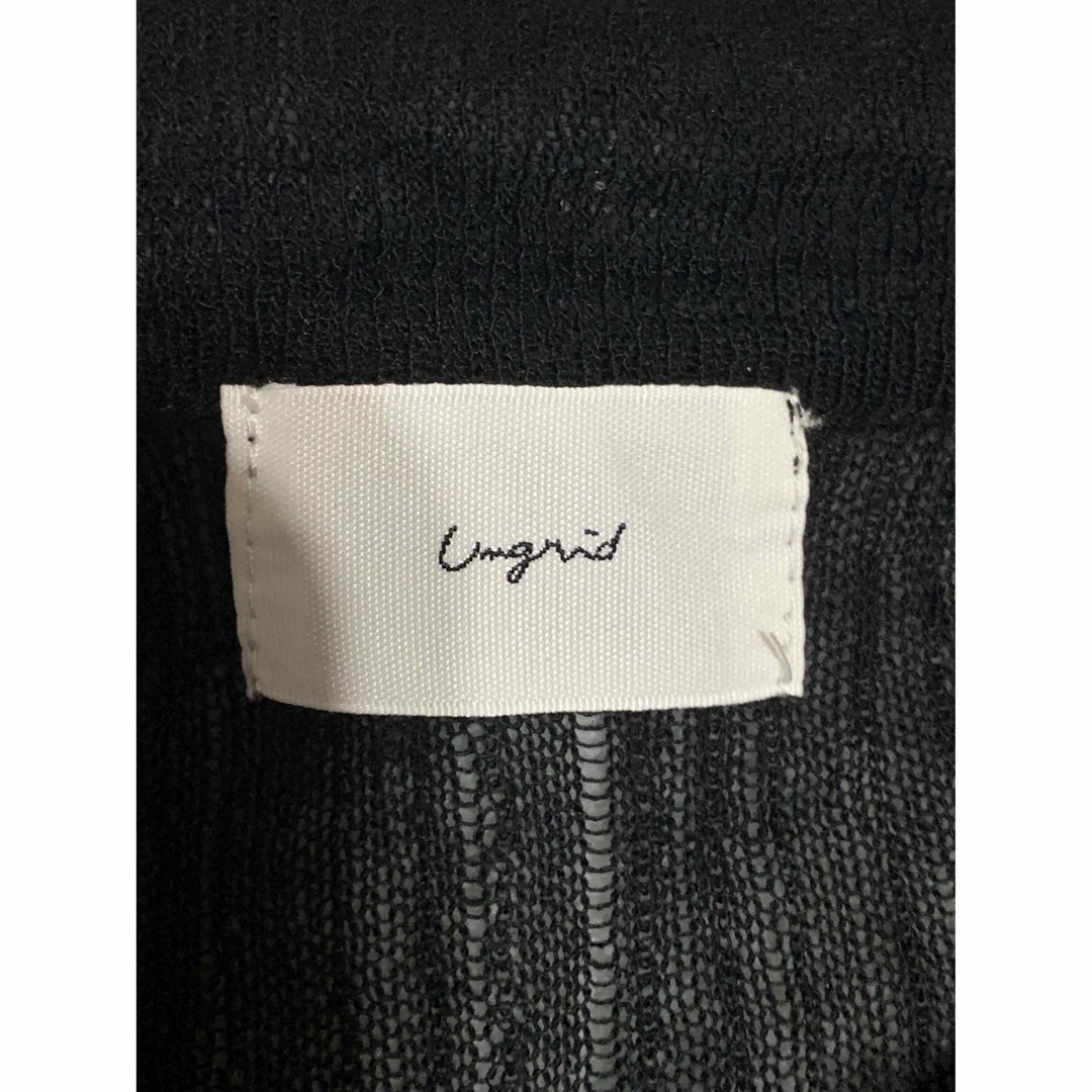 Ungrid(アングリッド)のさやた様！アングリッド　シアーカーディガン　ブラック レディースのトップス(カーディガン)の商品写真