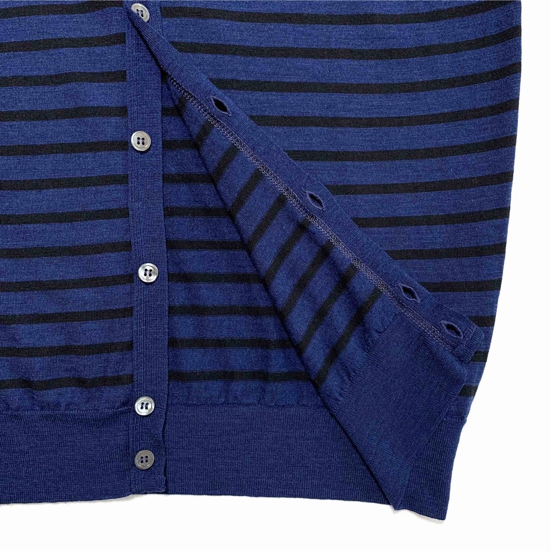JOHN SMEDLEY - ☆良品 ジョンスメドレー ボーダー ウール ニット