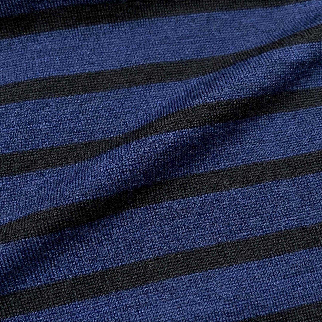JOHN SMEDLEY - ☆良品 ジョンスメドレー ボーダー ウール ニット