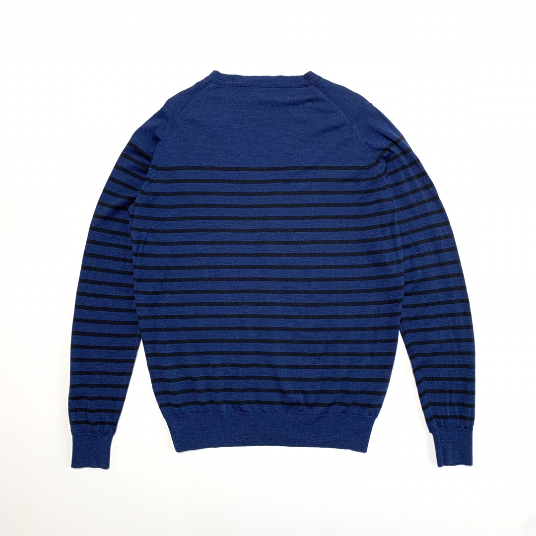 JOHN SMEDLEY - ☆良品 ジョンスメドレー ボーダー ウール ニット