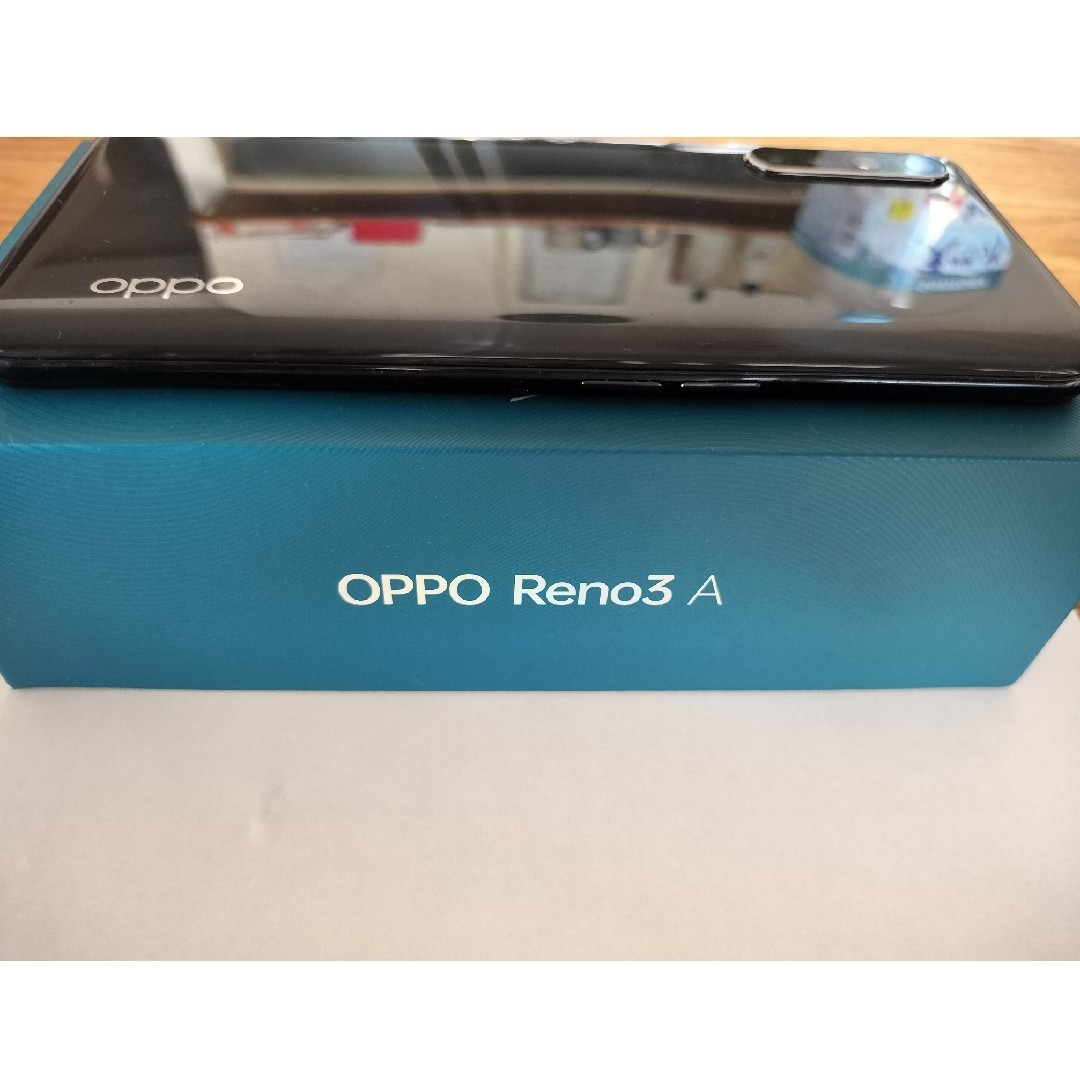 OPPO(オッポ)のOPPO Reno3A ブラック スマホ/家電/カメラのスマートフォン/携帯電話(携帯電話本体)の商品写真