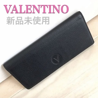 ヴァレンティノ(VALENTINO)の新品未使用 正規品 ヴァレンティノ バレンチノ 長財布 2つ折り財布 ブラック(財布)