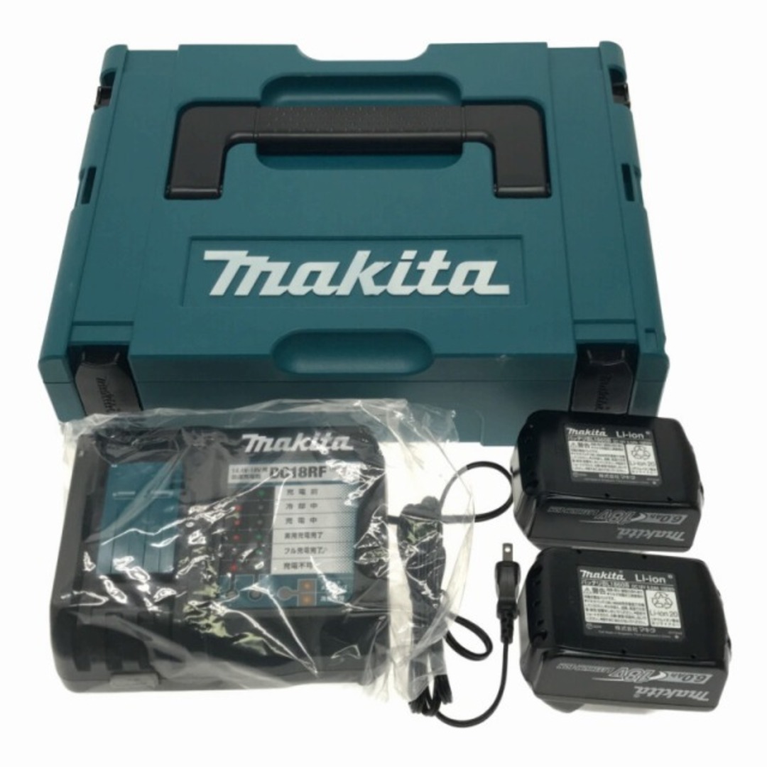 ☆未使用品 ケースに傷あり☆makita マキタ 18Vパワーソースキット BL1860B×2 充電器 DC18RF ケース付き 72927