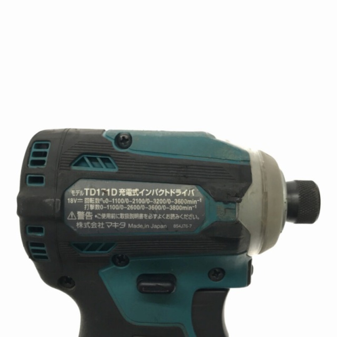 ☆比較的綺麗です☆makita マキタ 18V 充電式インパクトドライバ TD171D バッテリー(18V 3.0Ah)付き 電動工具 73089