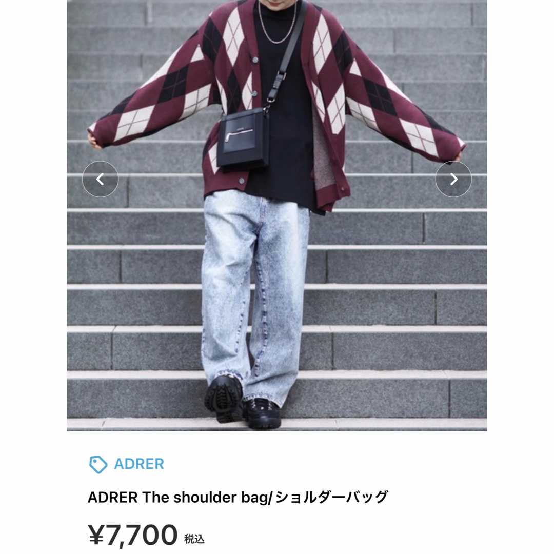 ADRER The shoulder bag/ショルダーバッグ 男性用