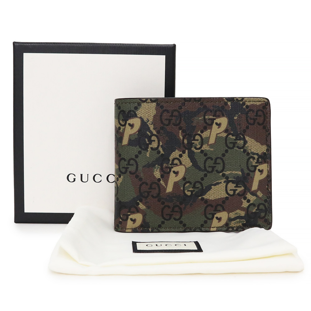 Gucci - グッチ パレスコラボ カモフラージュ 迷彩 二つ折り財布 GG