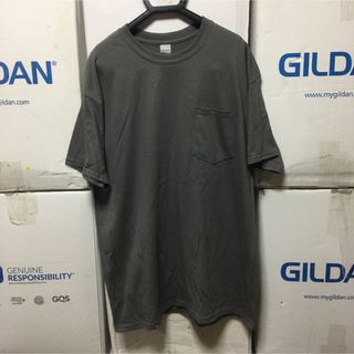 ギルタン(GILDAN)のGILDANギルダン☆半袖無地Tシャツ☆ポケット付き☆チャコールグレー☆2XL(Tシャツ/カットソー(半袖/袖なし))