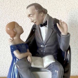 ロイヤルコペンハーゲン・B&G・アンデルセンと少女・23cm×16cm