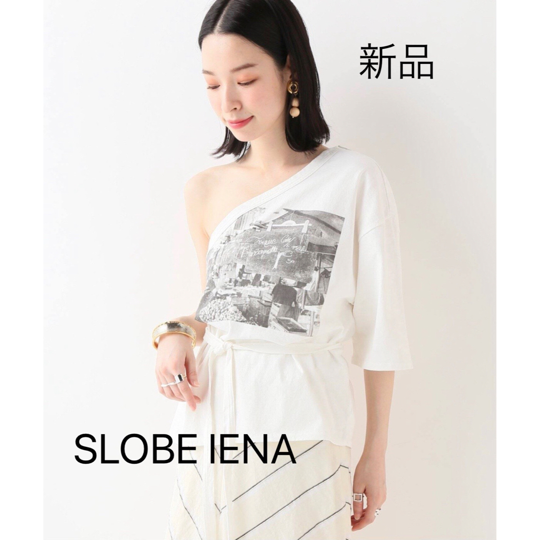 IENA(イエナ)のSLOBE IENA Fi.m フォトプリントワンショルTシャツ レディースのトップス(Tシャツ(半袖/袖なし))の商品写真