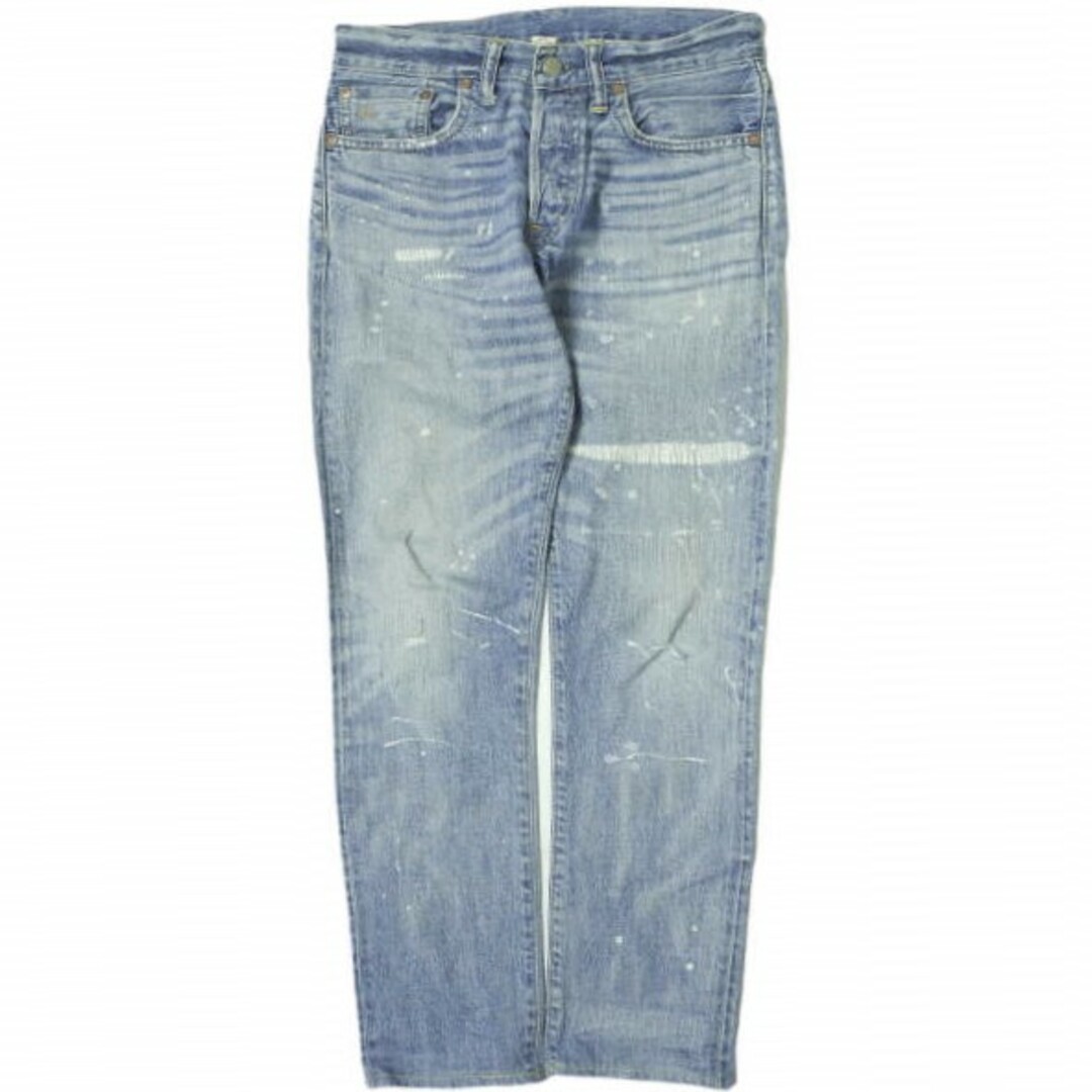 RRL - RRL ダブルアールエル アメリカ製 Slim Narrow Distressed Jean