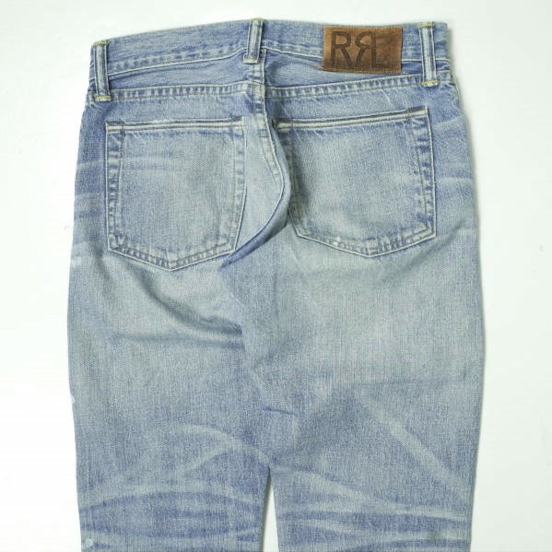 RRL - RRL ダブルアールエル アメリカ製 Slim Narrow Distressed Jean