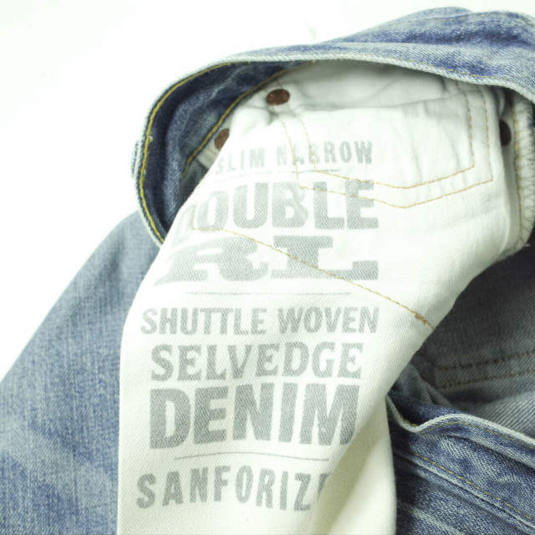 RRL - RRL ダブルアールエル アメリカ製 Slim Narrow Distressed Jean