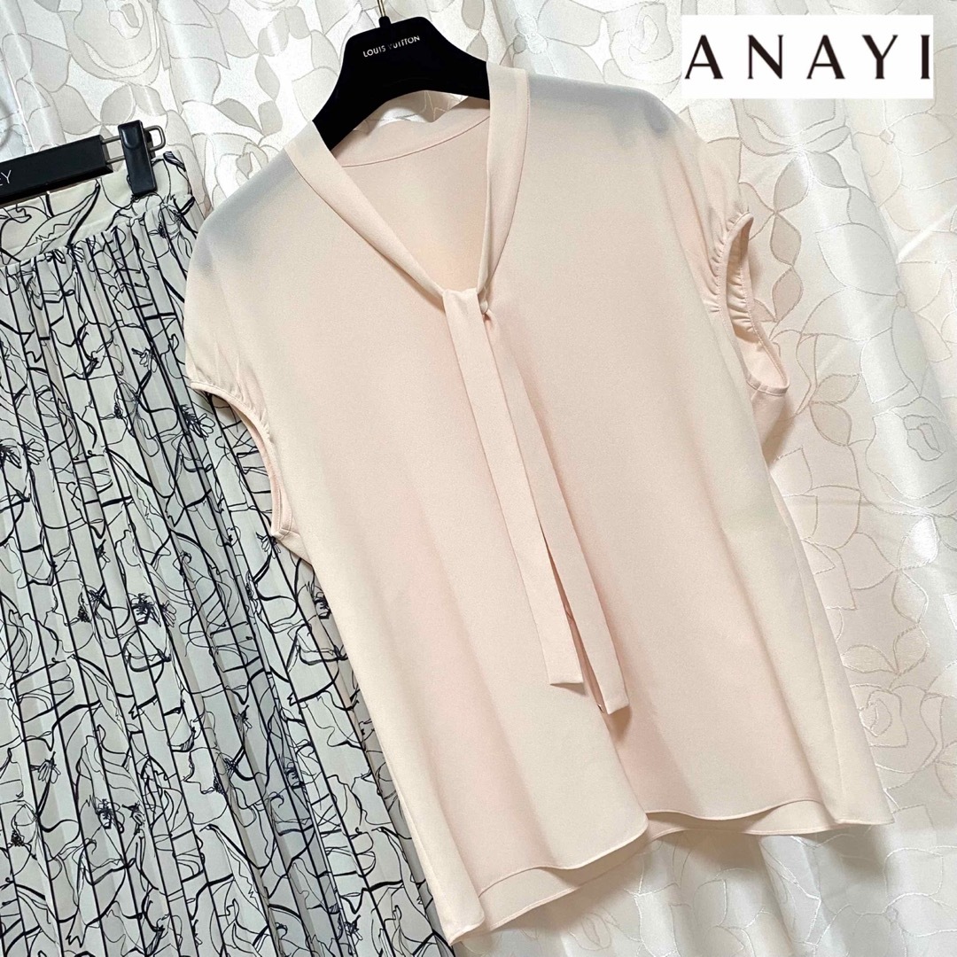 ANAYI - 美品 ANAYI ♡上品ボウタイとろみブラウスの通販 by shop