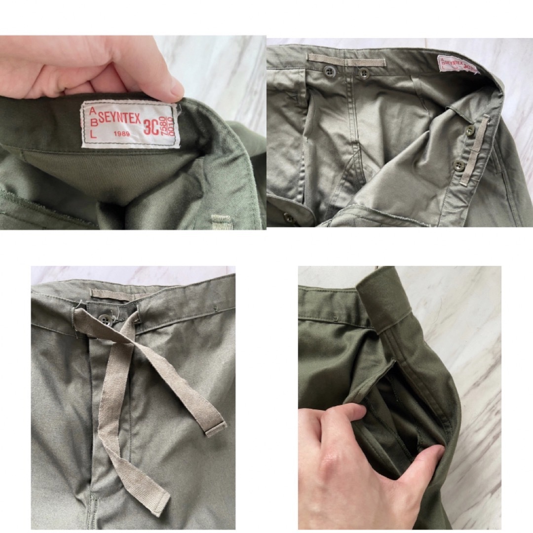 美品 濃いめ vintage ベルギー軍 極太 オーバーパンツ カーゴパンツ