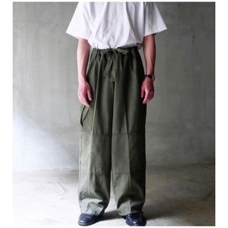 美品 vintage ベルギー軍 極太 ワイド オーバーパンツ カーゴパンツ-