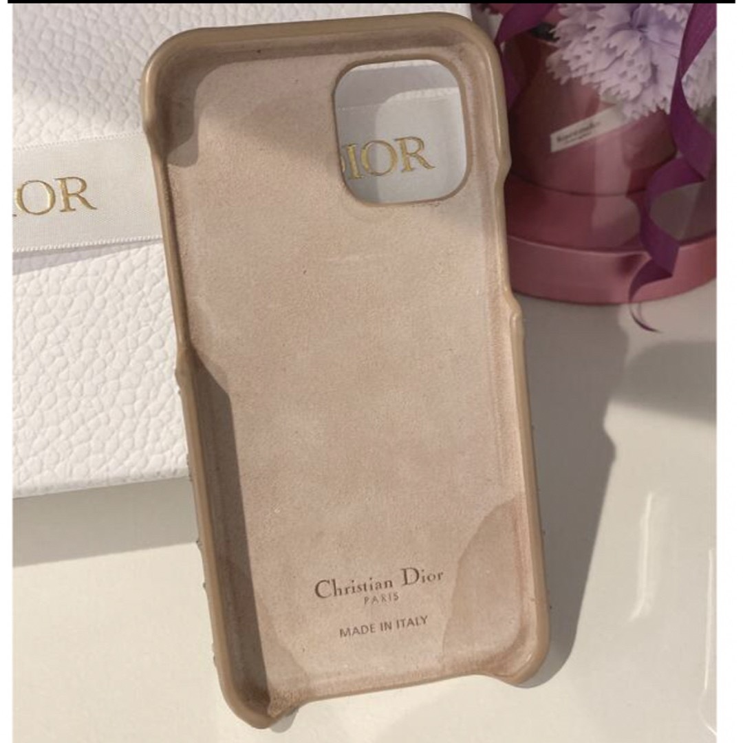 iPhone12ケース　DIOR チャーム　ゴールド　人気