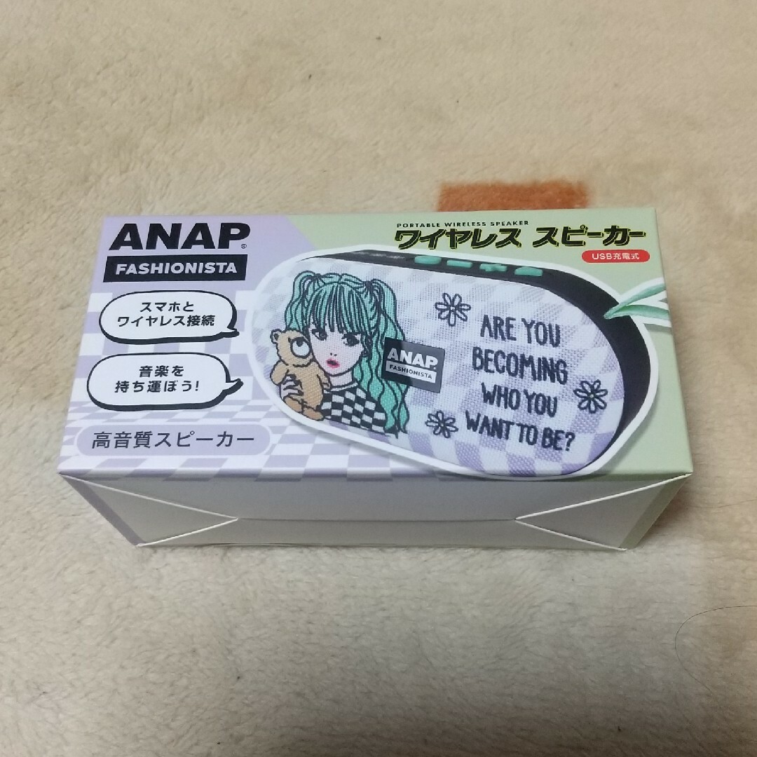 ANAP(アナップ)の新品 アナップ ワイヤレススピーカー スマホ/家電/カメラのスマートフォン/携帯電話(その他)の商品写真