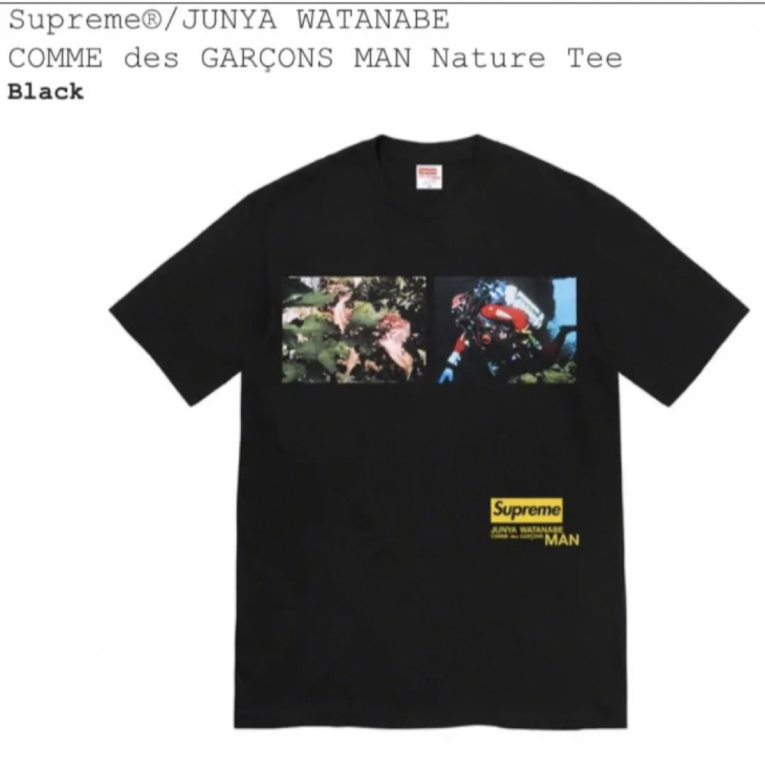 Supreme(シュプリーム)の商品名：SupremeCOMMEdesGARÇONSMANNatureTee メンズのトップス(Tシャツ/カットソー(半袖/袖なし))の商品写真