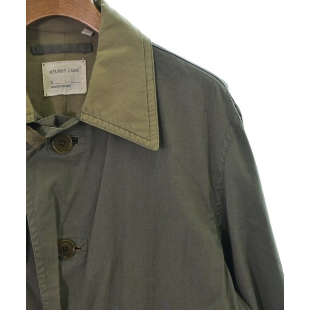 HELMUT LANG - HELMUT LANG ステンカラーコート 46(M位) カーキ 【古着