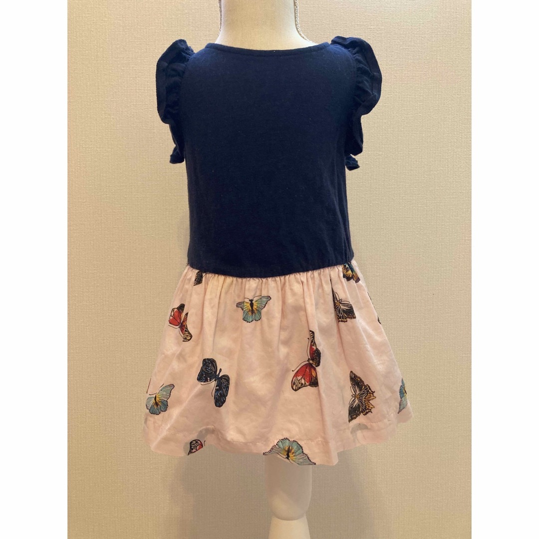 GAP Kids(ギャップキッズ)のバタフライ 蝶 ノースリーブ ワンピース 90cm 95cm キッズ/ベビー/マタニティのキッズ服女の子用(90cm~)(ワンピース)の商品写真