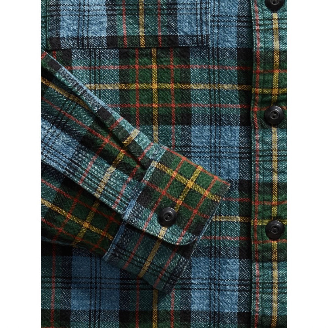 RRL - 新品*RRL*プラッド テクスチャード ワークシャツ*M* ダブル