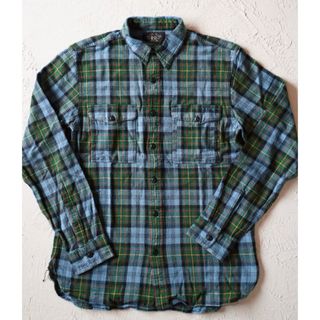 RRL - 新品*RRL*プラッド テクスチャード ワークシャツ*M* ダブル