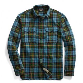 RRL - 新品*RRL*プラッド テクスチャード ワークシャツ*M* ダブル