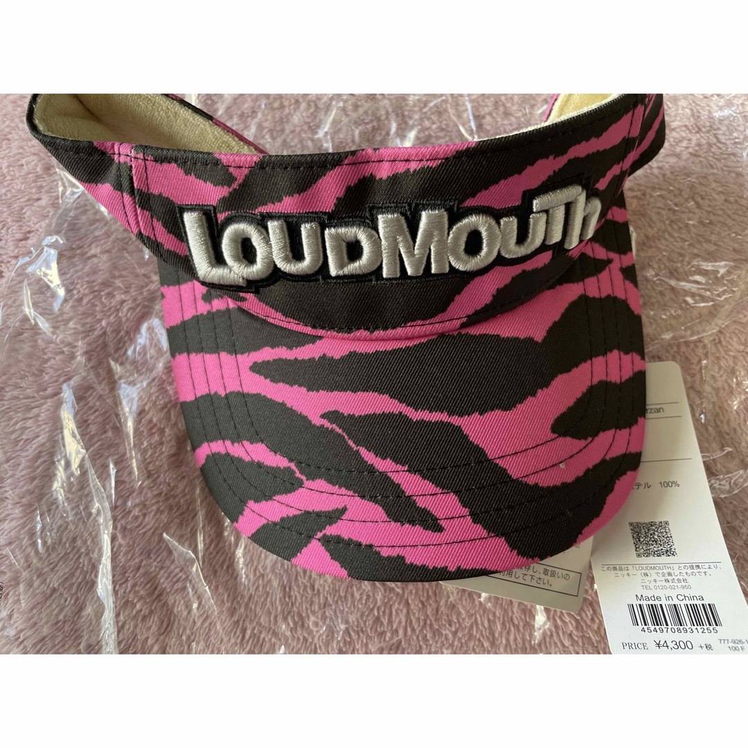 Loudmouth(ラウドマウス)の【新品未使用】LOUDMOUTH サンバイザー スポーツ/アウトドアのゴルフ(ウエア)の商品写真