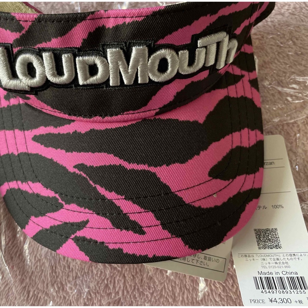 Loudmouth(ラウドマウス)の【新品未使用】LOUDMOUTH サンバイザー スポーツ/アウトドアのゴルフ(ウエア)の商品写真