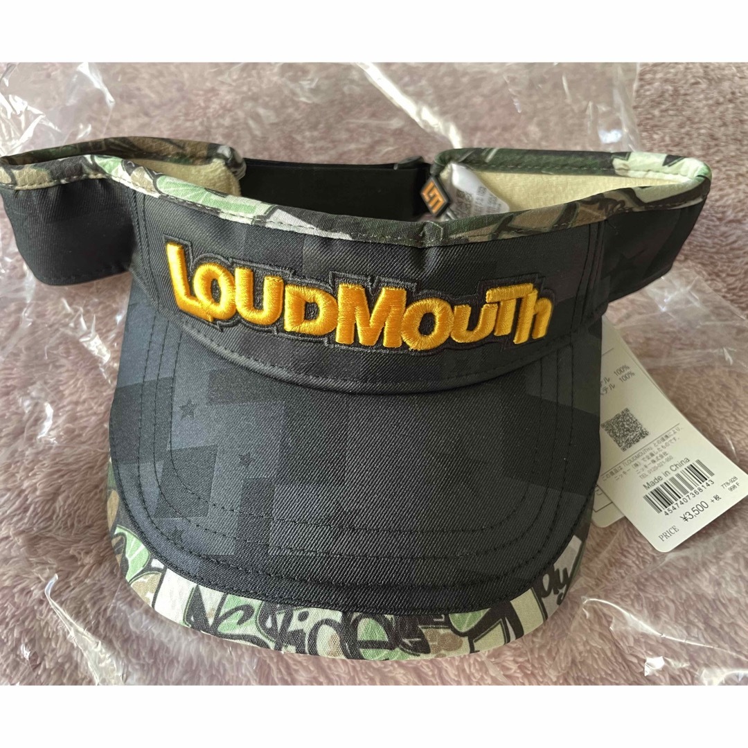 Loudmouth(ラウドマウス)の【新品未使用】LOUDMOUTH サンバイザー スポーツ/アウトドアのゴルフ(ウエア)の商品写真