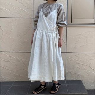 美品】nest Robe ネストローブ トーションレースキャミワンピース-