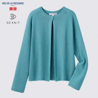 ユニクロ(UNIQLO)の新品タグ付き　ユニクロ　イネス　INES  3Dカーディガン　3Dニット(カーディガン)