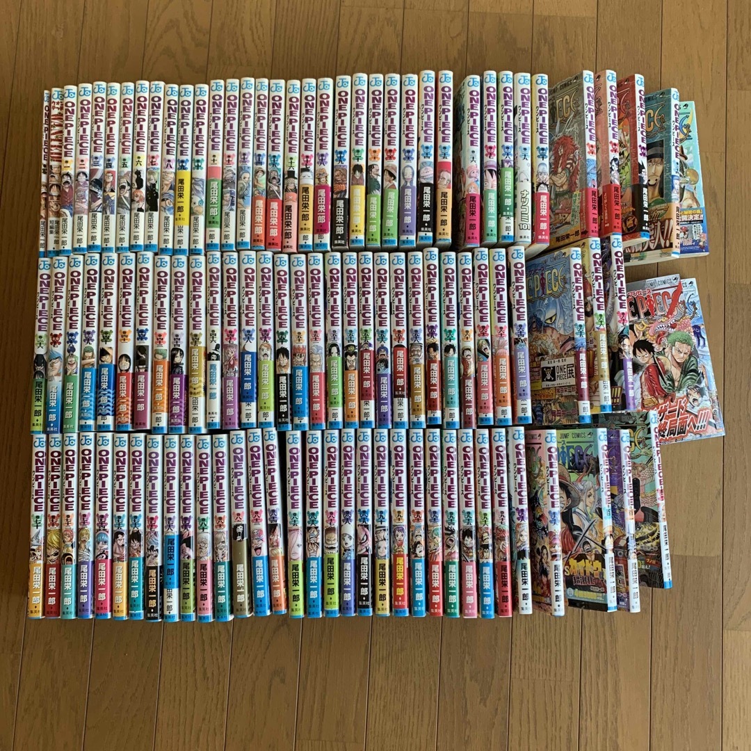 【わたあめ様専用】ワンピース　1巻〜102巻＋零巻＋WANTED エンタメ/ホビーの漫画(全巻セット)の商品写真