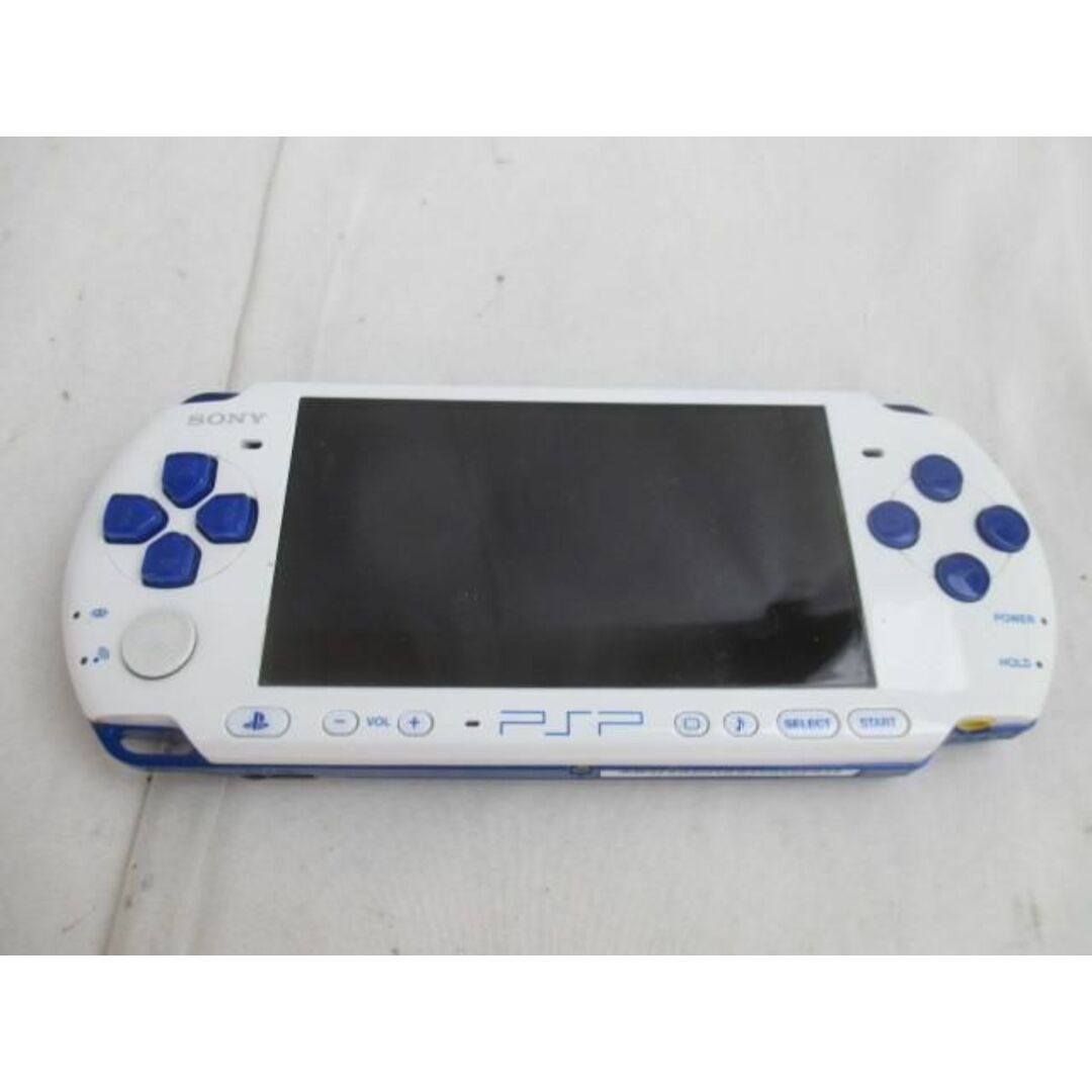 中古品 ゲーム PSP-3000 本体 ホワイト/ブルー バッテリーパック無し