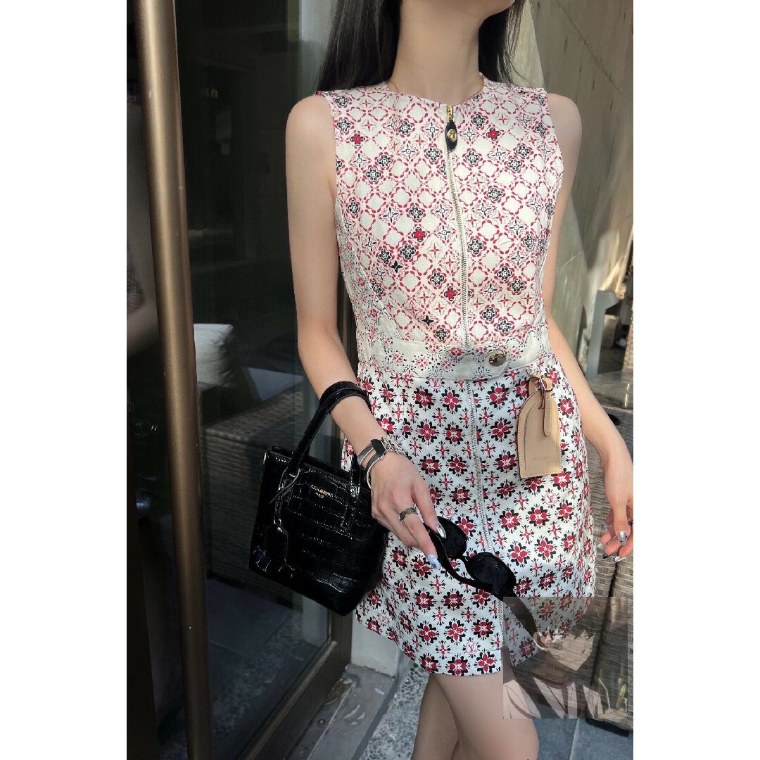 注目ショップ LOUIS VUITTON ルイヴィトン シルクスカート ニット