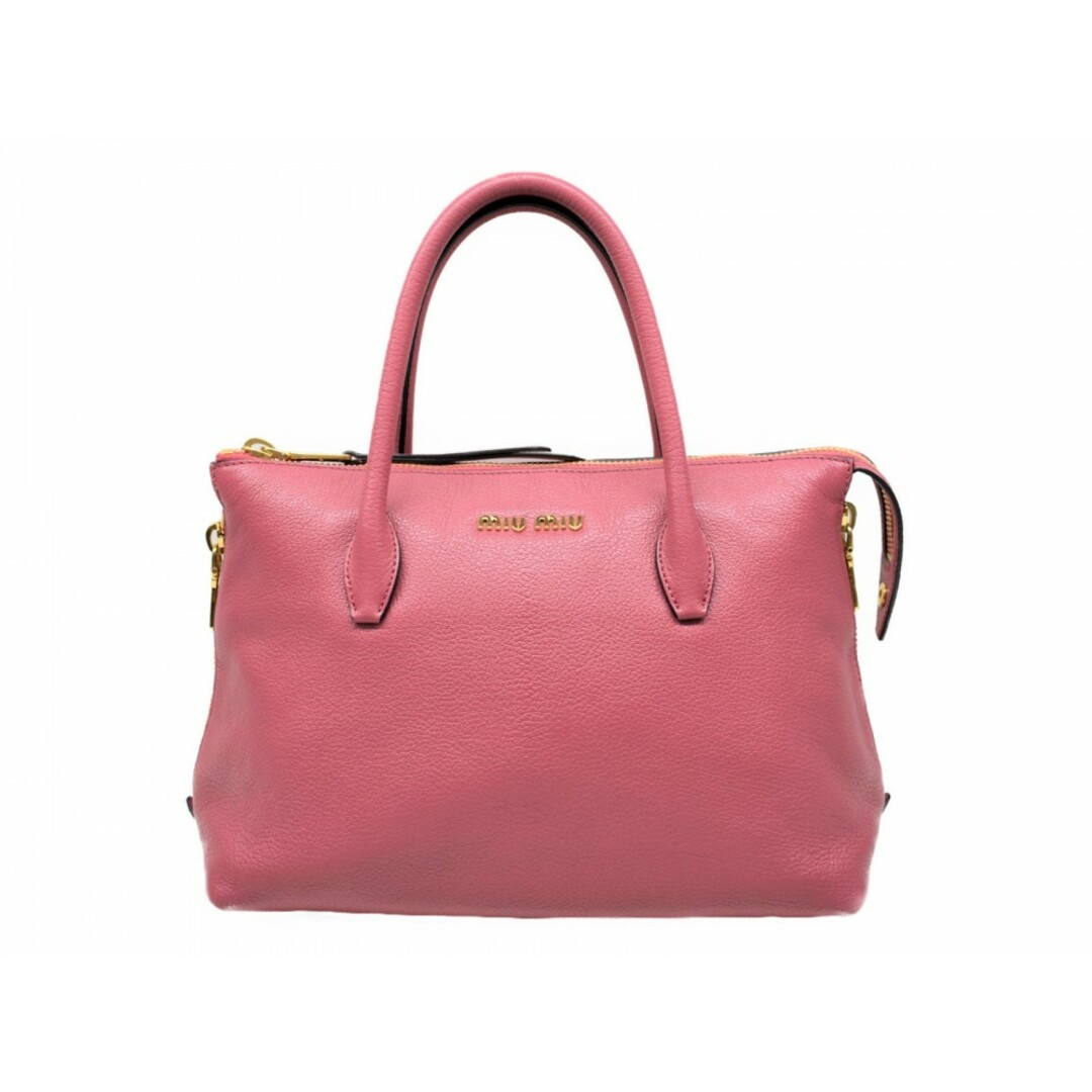miumiu - 【中古品】miumiu マドラス 2WAYバッグ ピンク レザー